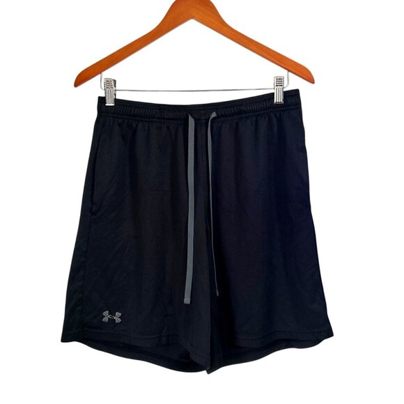 Under Armour Mens HeatGear Loose Fit Black Athletic Shorts LG - Picture 1 of 5